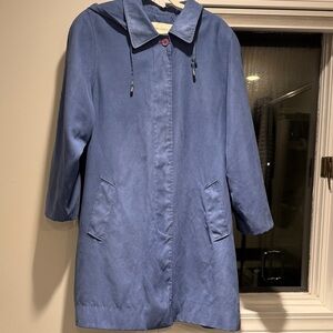 Appleseed's Blue Trench Coat with Hood